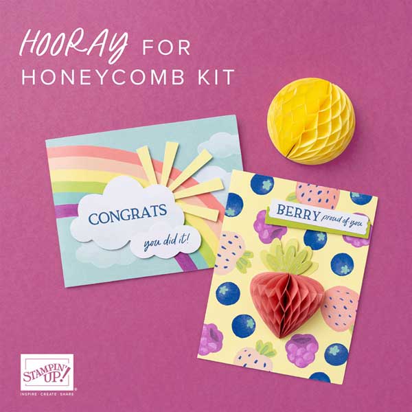 Hooray for Honeycomb easy handmade cards