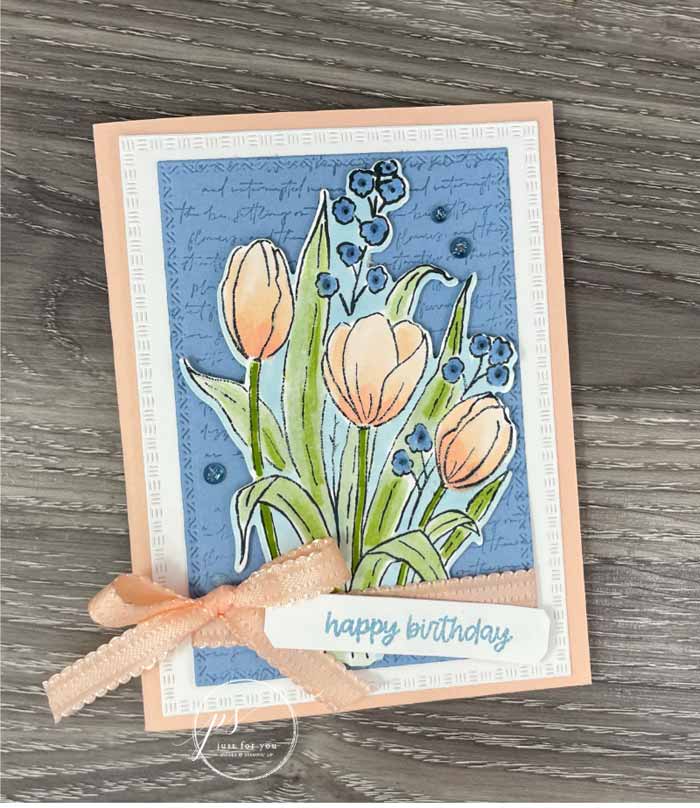 Mixed Florals Burthday Card from Stampin Up