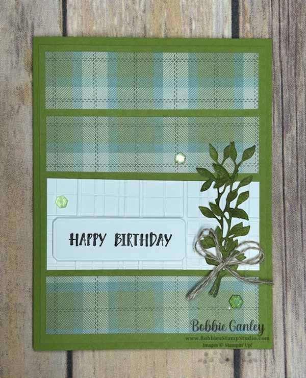 The Right Words Masculine Birthday Card